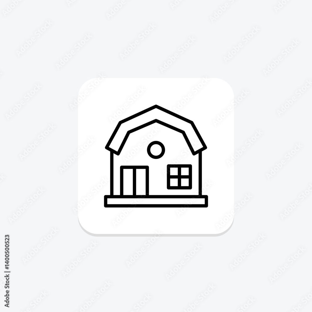 Farm Guest House, vector, pixel perfect, illustrator file Farm Guest House, vector, pixel perfect, illustrator file