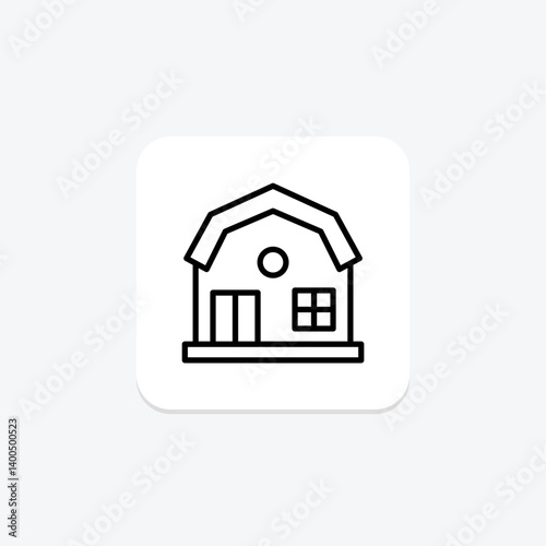 Farm Guest House, vector, pixel perfect, illustrator file