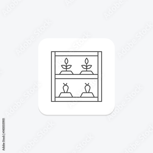 Vertical Farming Unit, vector, pixel perfect, illustrator file