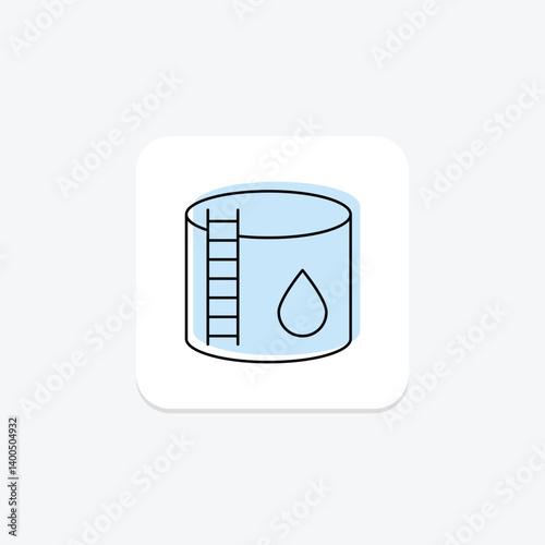 Water Reservoir House, vector, pixel perfect, illustrator file