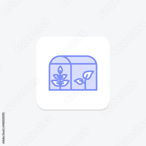 Climate-controlled Greenhouse, vector, pixel perfect, illustrator file