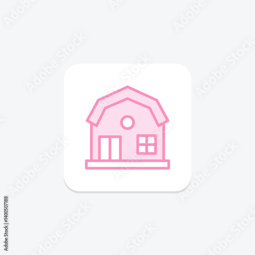 Farm Guest House, vector, pixel perfect, illustrator file