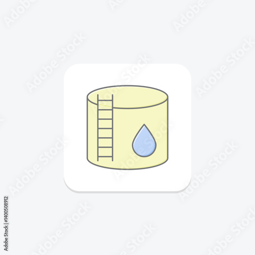 Water Reservoir House, vector, pixel perfect, illustrator file