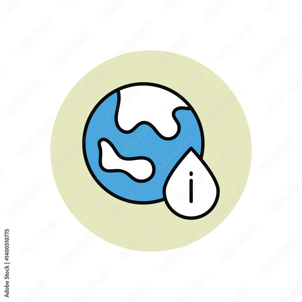 World vector icon stock illustration World vector icon stock illustration