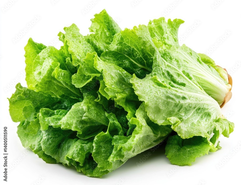 Fresh green lettuce head, vibrant and crisp Fresh green lettuce head, vibrant and crisp