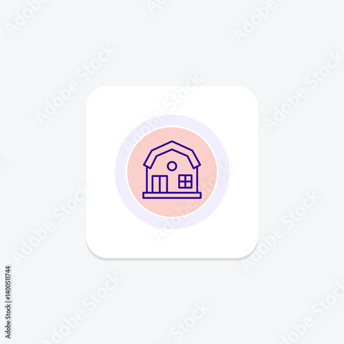 Farm Guest House, vector, pixel perfect, illustrator file