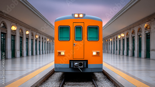 train station travel ad