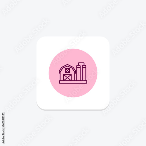 Dairy Barn, vector, pixel perfect, illustrator file