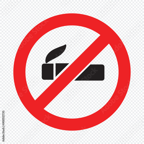 Wallpaper Mural No Smoking vector Icon. Prohibition Symbol for Smoke-Free Zones and Safety Warnings. Eps 10 Torontodigital.ca