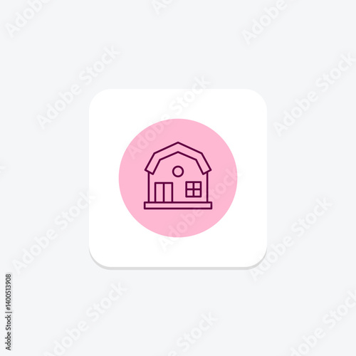 Farm Guest House, vector, pixel perfect, illustrator file
