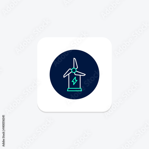 Sustainable Energy Windmill, vector, pixel perfect, illustrator file
