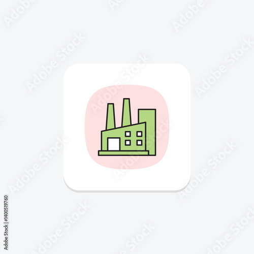 Sugar Processing Plant, vector, pixel perfect, illustrator file