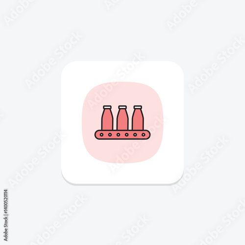 Dairy Processing Plant, vector, pixel perfect, illustrator file
