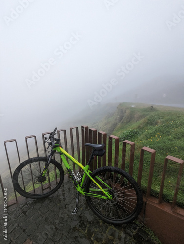 Misty Bike Ride in Sao Miguel