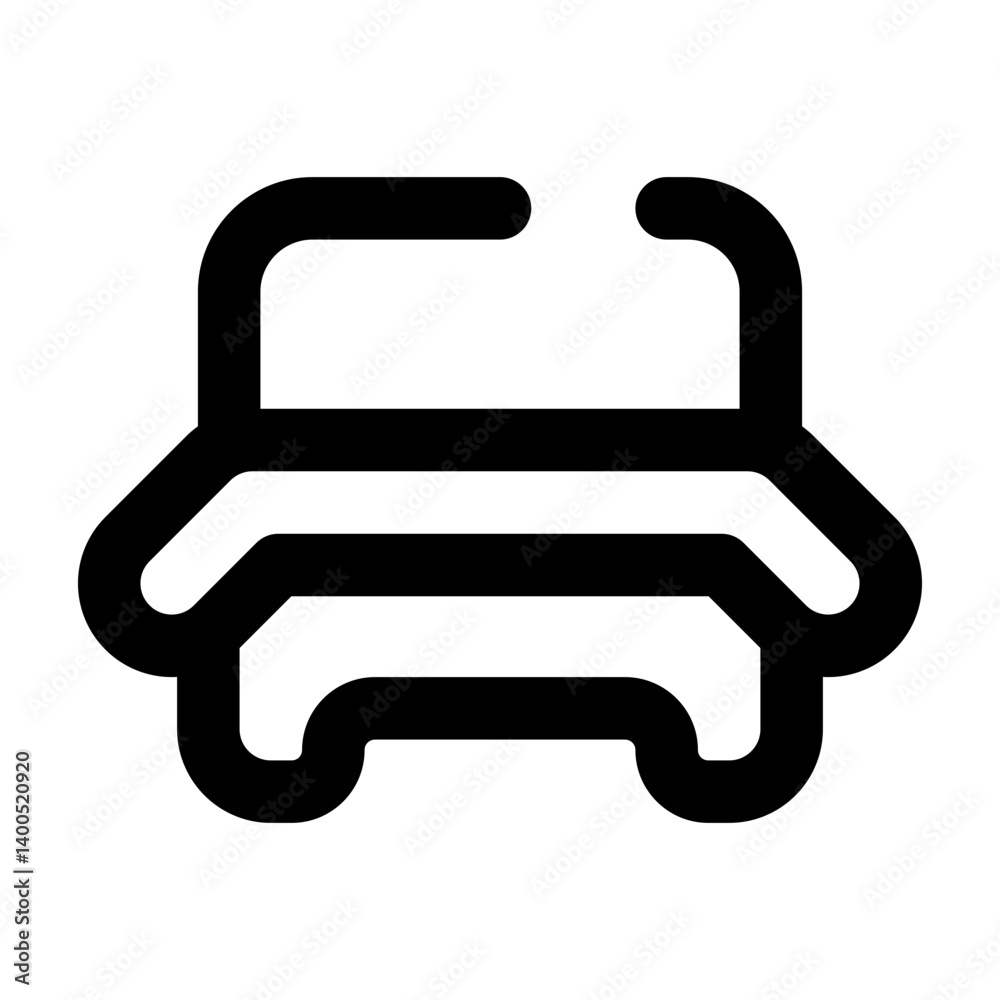 furniture dashed line icon