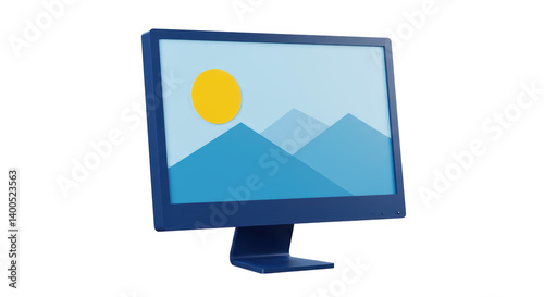 Isolated Computer Screen