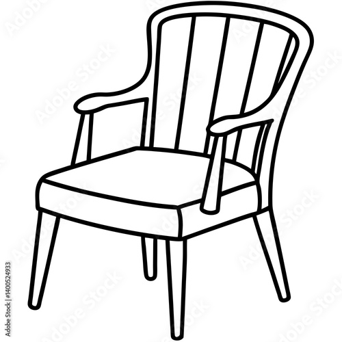 Modern Chair Line Drawing