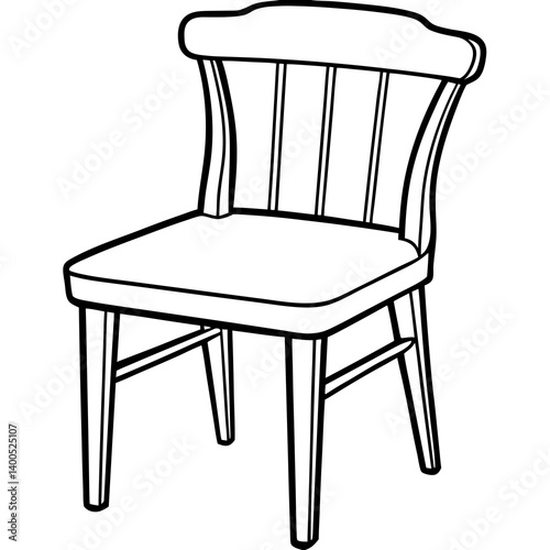 Modern Chair Line Drawing