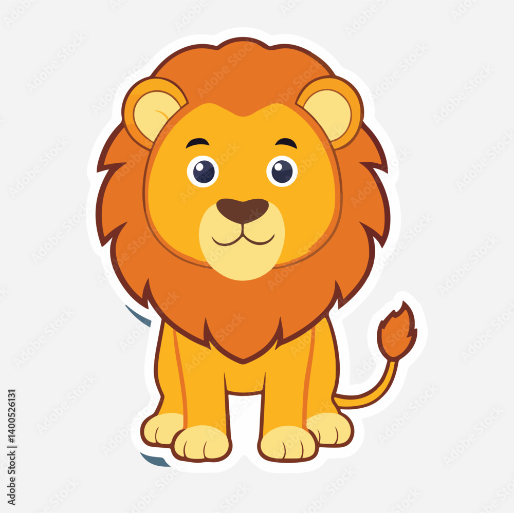 lion Sticker icon vector art lion Sticker icon vector art