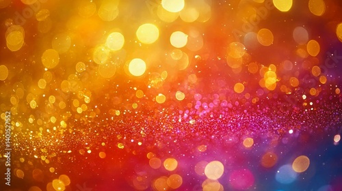 Colorful bokeh lights background