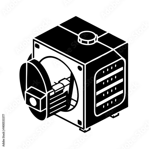 autoclave icon, autoclave silhouette vector illustration-simple silhouette illustration of autoclave, perfect for autoclave logos and icons