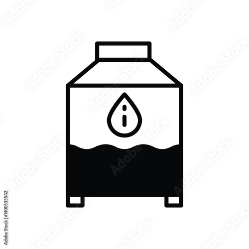 Water Tank vector icon stock illustration