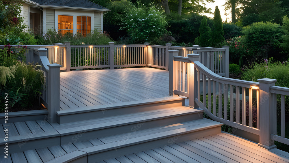 modern home in the garden 