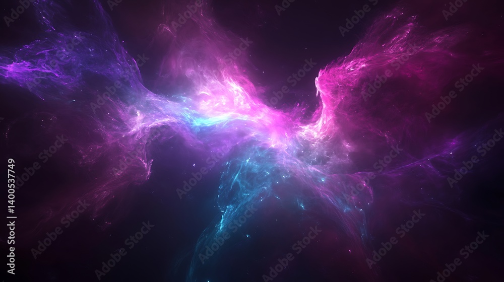 An expansive cosmic scene showcasing vibrant swirling clouds of colorful gas and dust in a deep space background filled with bright stars and interstellar glitter An expansive cosmic scene showcasing vibrant swirling clouds of colorful gas and dust in a deep space background filled with bright stars and interstellar glitter