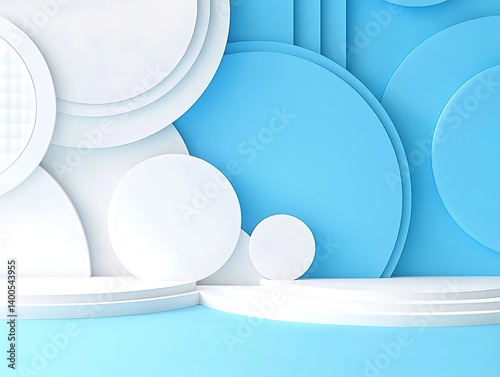 Abstract Geometric Podium Display