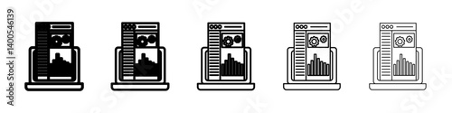 Admin panel icon Symbol mark in Outline style