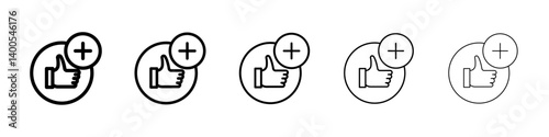 Advantage icon Symbol mark in Outline style