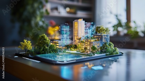 Smart Cityscape: Sustainable Urban Development on a Tablet