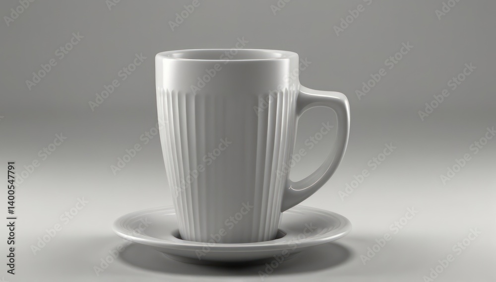 Fototapeta premium Cup for coffee. Isolated on white background. 3d rendering.