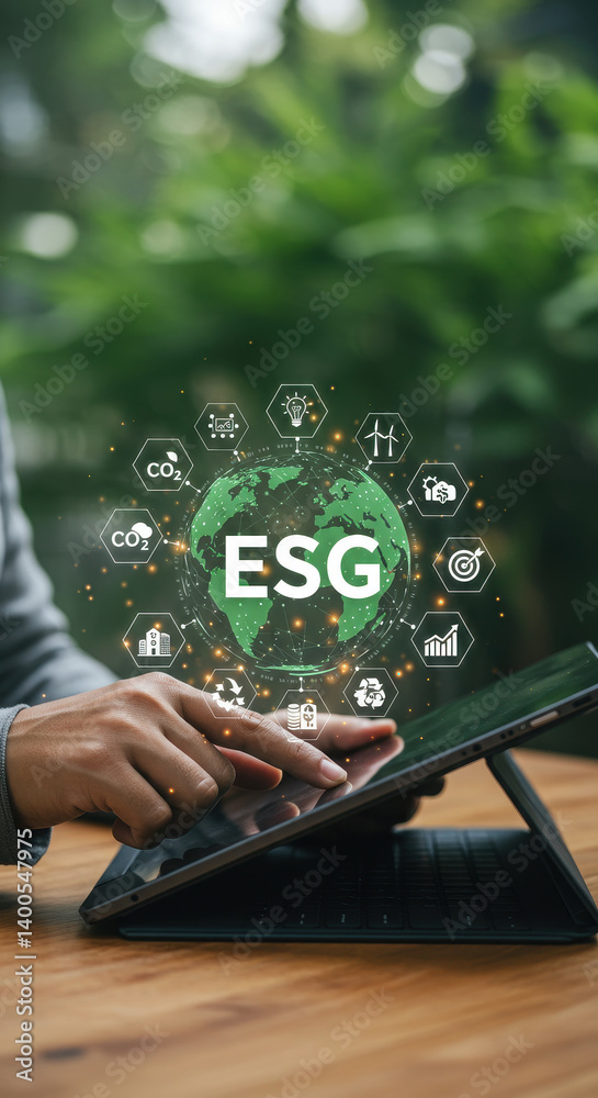 custom made wallpaper toronto digital ESG: Investing in a Sustainable Future with Technology - Environment, Social, Governance, Digital Transformation & Responsible Business