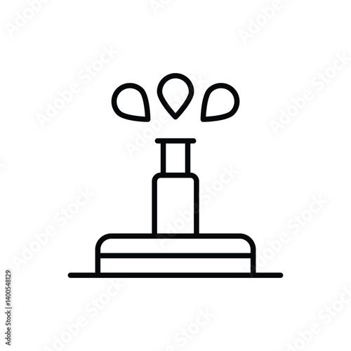 No Irrigation vector icon stock illustration