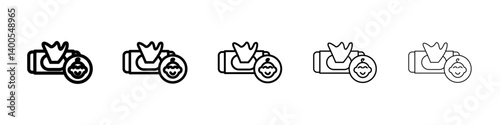 baby wipes icon Symbol mark in Outline style