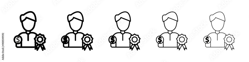 benifits icon Symbol mark in Outline style benifits icon Symbol mark in Outline style