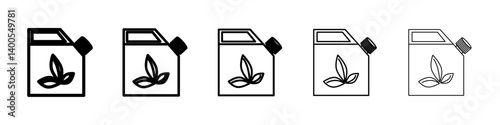 biofuel canister icon Symbol mark in Outline style