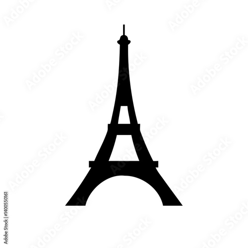eiffel tower icon, eiffel tower silhouette vector illustration-simple silhouette illustration of eiffel tower, perfect for eiffel tower logos and icons