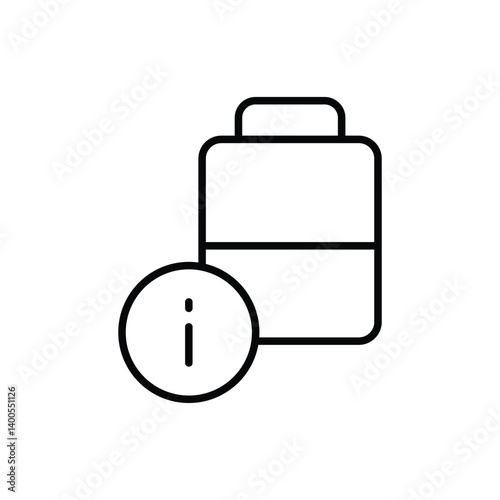 Carafe  vector icon stock illustration