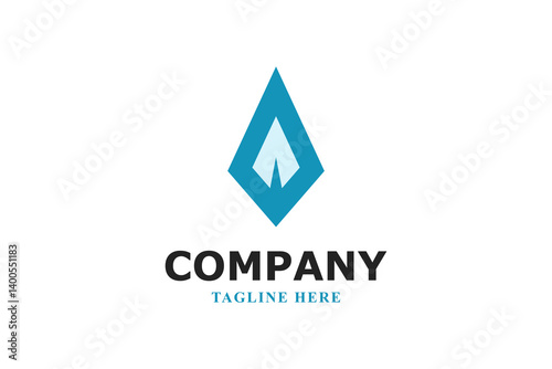 letter a arrow and spear modern logo