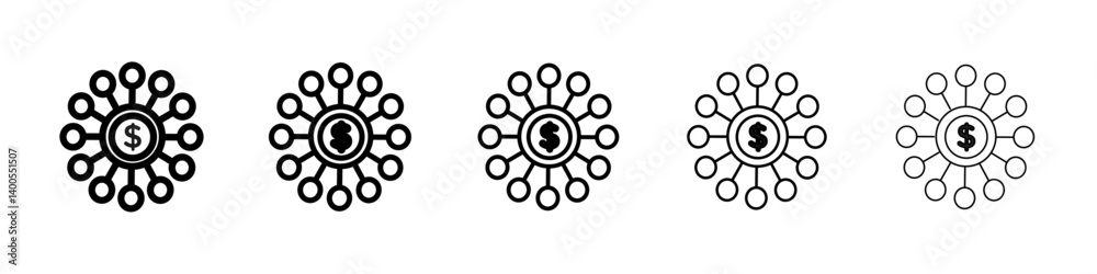 Business modeling icon Symbol mark in Outline style Business modeling icon Symbol mark in Outline style