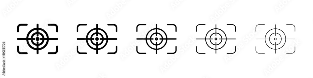 Camera focus frame icon Symbol mark in Outline style Camera focus frame icon Symbol mark in Outline style