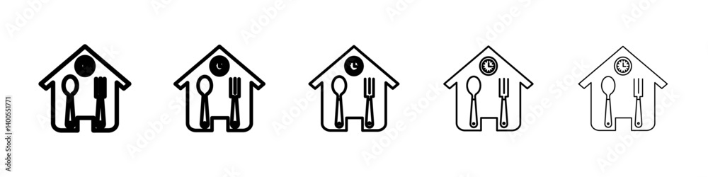 Canteen icon Symbol mark in Outline style Canteen icon Symbol mark in Outline style
