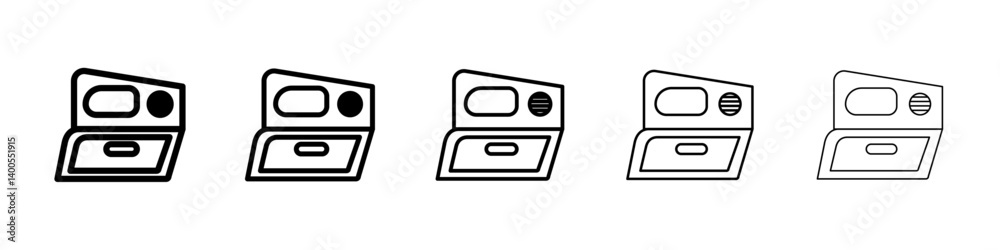 car glove compartment icon Symbol mark in Outline style car glove compartment icon Symbol mark in Outline style