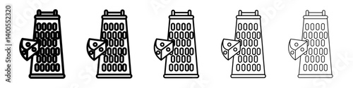 Cheese grater icon Symbol mark in Outline style