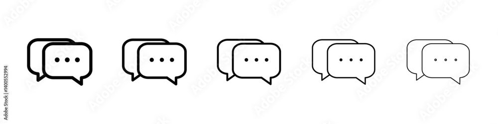Comment icon Symbol mark in Outline style Comment icon Symbol mark in Outline style