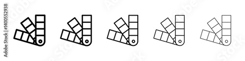 Color swatch icon Symbol mark in Outline style