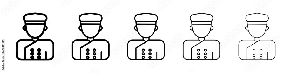 concierge icon Symbol mark in Outline style concierge icon Symbol mark in Outline style