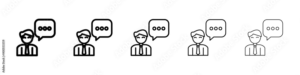 Consultant icon Symbol mark in Outline style Consultant icon Symbol mark in Outline style